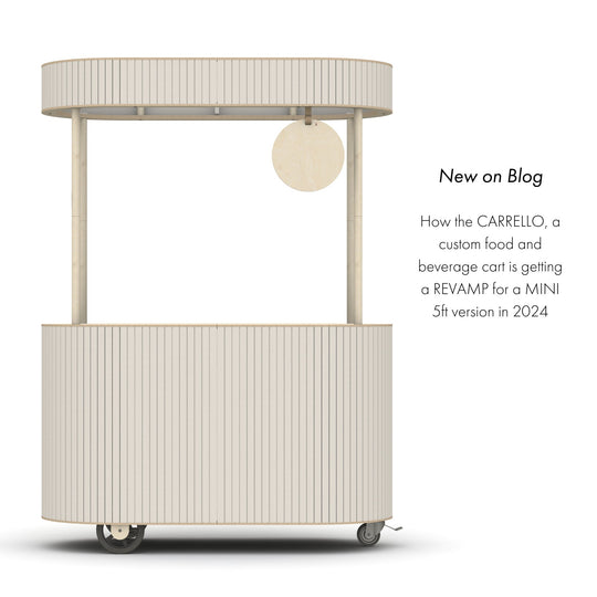 Introducing the New Compact CARRELLO: The Ultimate Modern Cart for Pop-Up Events and Retail Stores
