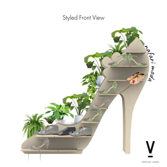 Vertical Ledge and Nafari Moda Collaborate to Create Innovative Custom Shoe Display